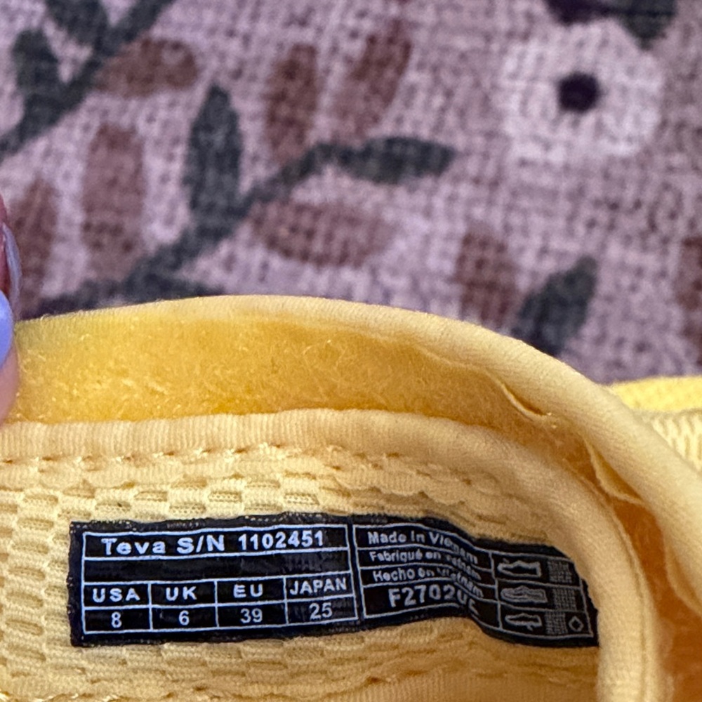 Teva Bright Yellow Hook-and-Loop Platform Sandals - image 4